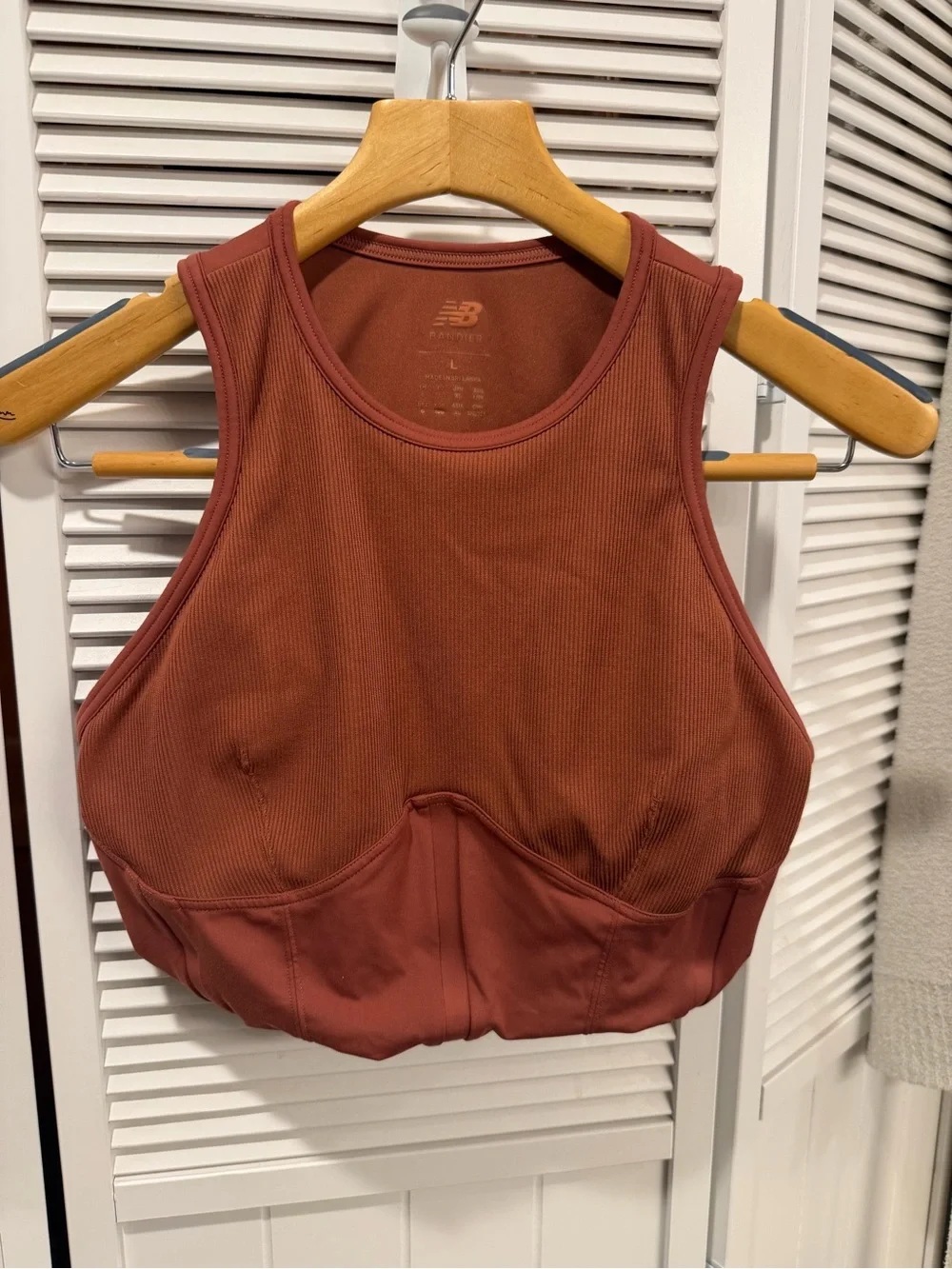 BANDIER X NEW BALANCE Collab Corset Crop Tank Padding. Size Large